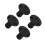 4Pcs Plastic Rv Water Fill Inlet Black for Pipe Installation 4