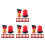 80Pièces Mini Extincteurs Rouges Résine Pour Scènes Miniature Et Décor 6