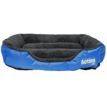 Actiaspet Faux Fur Pet Bed in Blue Medium