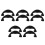 5Pairs Black Skateboard Deck Protection Guards Shock Absorbing Design 6
