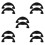 5Pairs Black Skateboard Deck Protection Guards Shock Absorbing Design 8