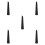 5Pcs Plastic Vacuum Attachment Adapter Black Portable Blower Nozzle 9