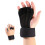 2Pcs Anti-Sweat Pull Up Grip Gloves Black Unisex Adjustable Non-Slip 2