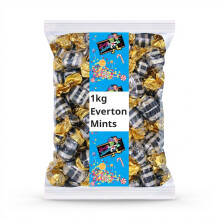 1kg Everton Mints Bulk Bag, Individually Wrapped Mint Sweets, Classic Retro Candy