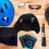 3Pièces Protection Intérieure Casque Éponge Noir Conforts Temps 10