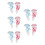 10Pcs Assorted Jellyfish Fish Tank Decorations Durable Plastic Models 6