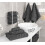 Ensemble de 3 serviettes en coton turc 600 g/m² 3