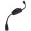 2Pcs Durable Black Extension Cord with Inline Power on 2