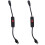 2Pcs Durable Black Extension Cord with Inline Power on 4