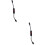 2Pcs Durable Black Extension Cord with Inline Power on 8