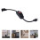 2Pcs Durable Black Extension Cord with Inline Power on 10