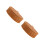 2Pcs Large Capacity Plastic Iron Woven Baskets with Lid Light Brown 3