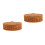 2Pcs Large Capacity Plastic Iron Woven Baskets with Lid Light Brown 5