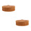 2Pcs Large Capacity Plastic Iron Woven Baskets with Lid Light Brown 6