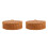 2Pcs Large Capacity Plastic Iron Woven Baskets with Lid Light Brown 8