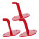 6Pcs Industrial Iron Fire Extinguisher Hook Bracket Red Wall Mount 3