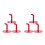 6Pcs Industrial Iron Fire Extinguisher Hook Bracket Red Wall Mount 8