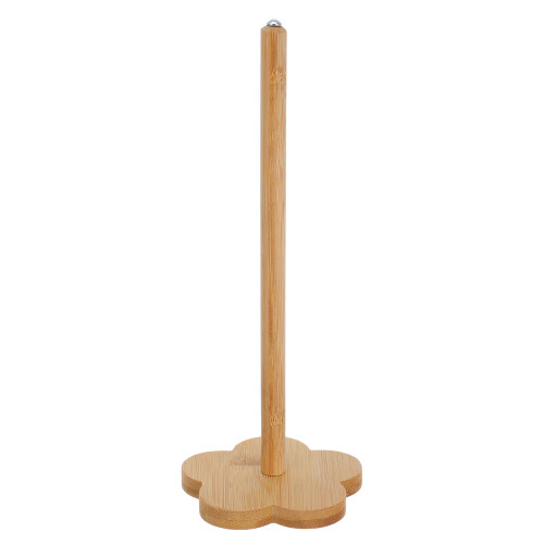 4Pcs Compact Bamboo Yarn Stand Rotating Spool Holder Light Yellow 2