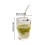 ACDANC Glasbecher mit Deckel und Strohhalm, 12 oz 3