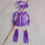10Sets Realistic Purple Doll Diving Kit with Oxygen Tank Goggles 11