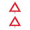 4Pcs Car Emergency Foldable Reflective Triangular Warning Signs in Red 5