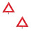 4Pcs Car Emergency Foldable Reflective Triangular Warning Signs in Red 6
