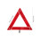 4Pcs Car Emergency Foldable Reflective Triangular Warning Signs in Red 11