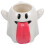 2Pcs Cute Cartoon Ghost Mug Halloween Themed White Ceramic Cup 3