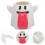 2Pcs Cute Cartoon Ghost Mug Halloween Themed White Ceramic Cup 11
