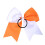 12er-Pack große Cheerleader-Schleifen für Mädchen, Glitzergold, 18 cm 3