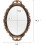 Vintage gold framed oval mirror 9.6" W x 14.3" L 2