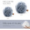 Μαξιλάρι Ashler Plush Round, με σφαιρικό μαξιλάρι από τεχνητή γούνα και λαβή, 12"x12", σκούρο 2