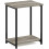 Table d'appoint minimaliste à structure métallique, 1 pièce, chêne français 5