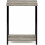 Table d'appoint minimaliste à structure métallique, 1 pièce, chêne français 6