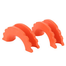 Kit isolatori per anelli a D da 3/4 di pollice Nero/Arancione