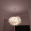 Hvid fjer pendellampe 45cm E27 2