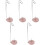 5Pcs Universal Aluminum Thread Stand Multi-Color Spool Rack for Sewing 5