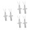 6Pcs Unisex Silver Titanium Cross Necklace Urn Pendant Ashes Keepsake 9