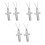 6Pcs Unisex Silver Titanium Cross Necklace Urn Pendant Ashes Keepsake 10