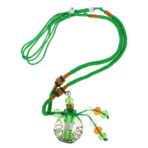 4Pcs Versatile Baroque Glass Essential Oil Diffuser Necklace Gift 1