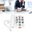 Fastnettelefon med store knapper til ældre – hvid 4