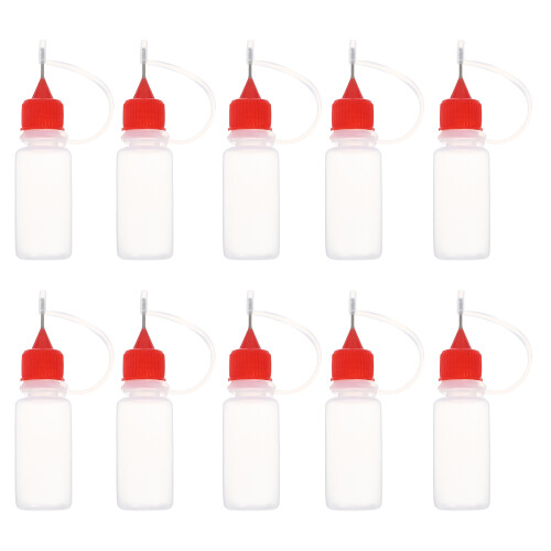 30Pcs Multi-Color Refillable Squeeze Bottles Pe Paint Glue Applicators 1