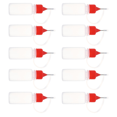 30Pcs Multi-Color Refillable Squeeze Bottles Pe Paint Glue Applicators 2