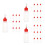 30Pcs Multi-Color Refillable Squeeze Bottles Pe Paint Glue Applicators 10