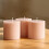 velas de pilar redondas sem gotejamento Blush de 7,6 cm (3 polegadas) 3