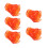 20Pcs Orange ABS Tornado Model Effect for Action Figures DIY Assembly 2
