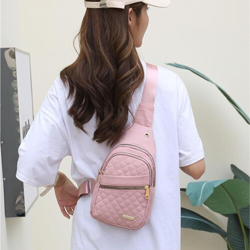 Bolsa transversal acolchoada estilo pochete para mulheres e homens. 2