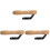 3Pcs Steam Iron Handle Wood Grip Chocolate Color Replacement Accessory 4