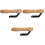 3Pcs Steam Iron Handle Wood Grip Chocolate Color Replacement Accessory 5