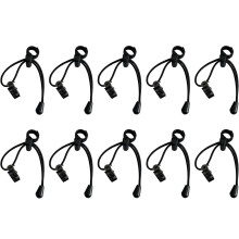 Backdrop Background Muslin String Clips Multifunctional for Photo Video Photography Studio 12 Pcs, Black